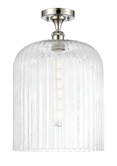 Ballston Semi-Flush Mount White Chrome