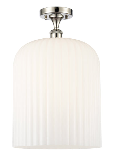 Ballston Semi-Flush Mount White Chrome