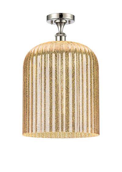 Ballston Semi-Flush Mount White Chrome