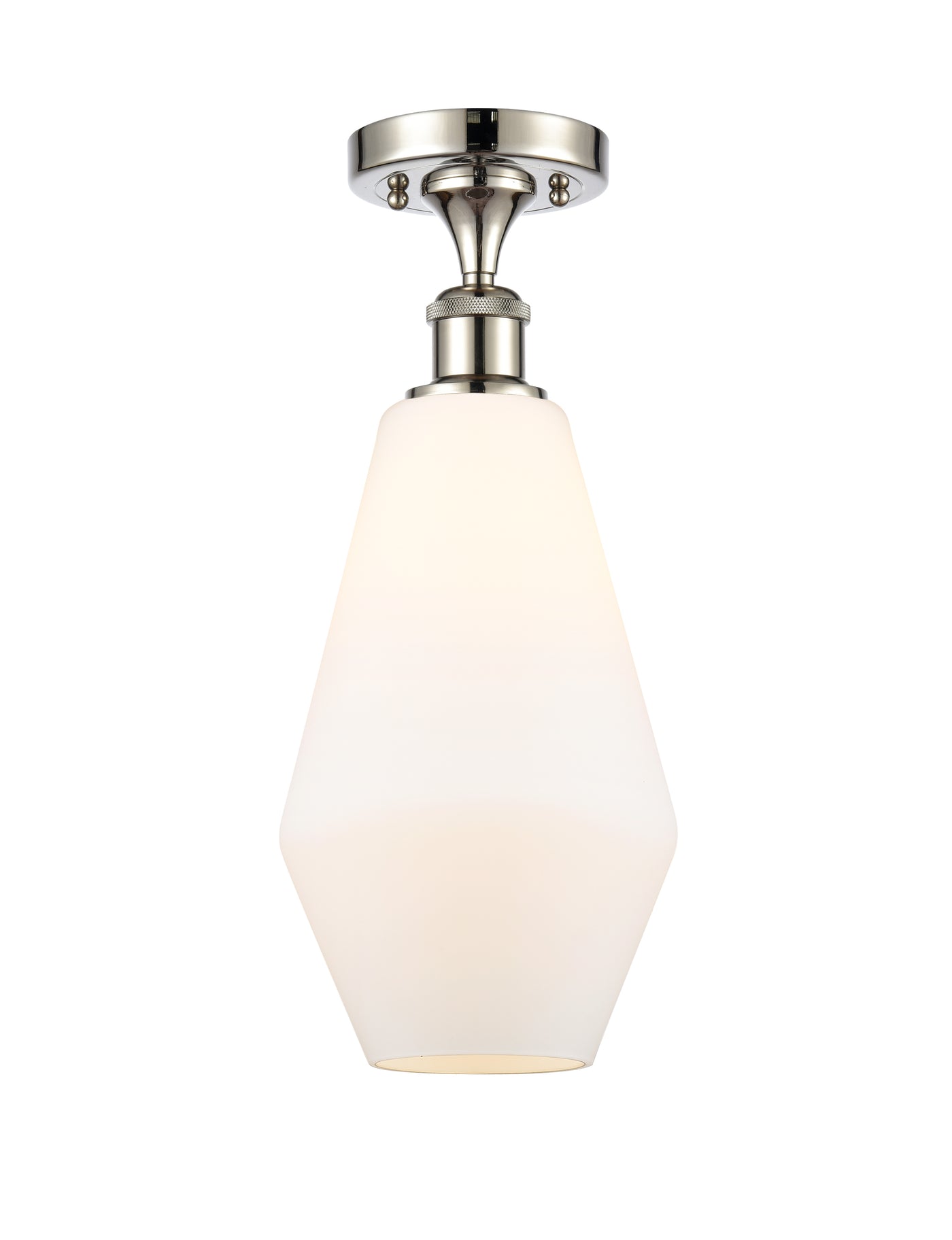 Ballston Semi-Flush Mount White Chrome