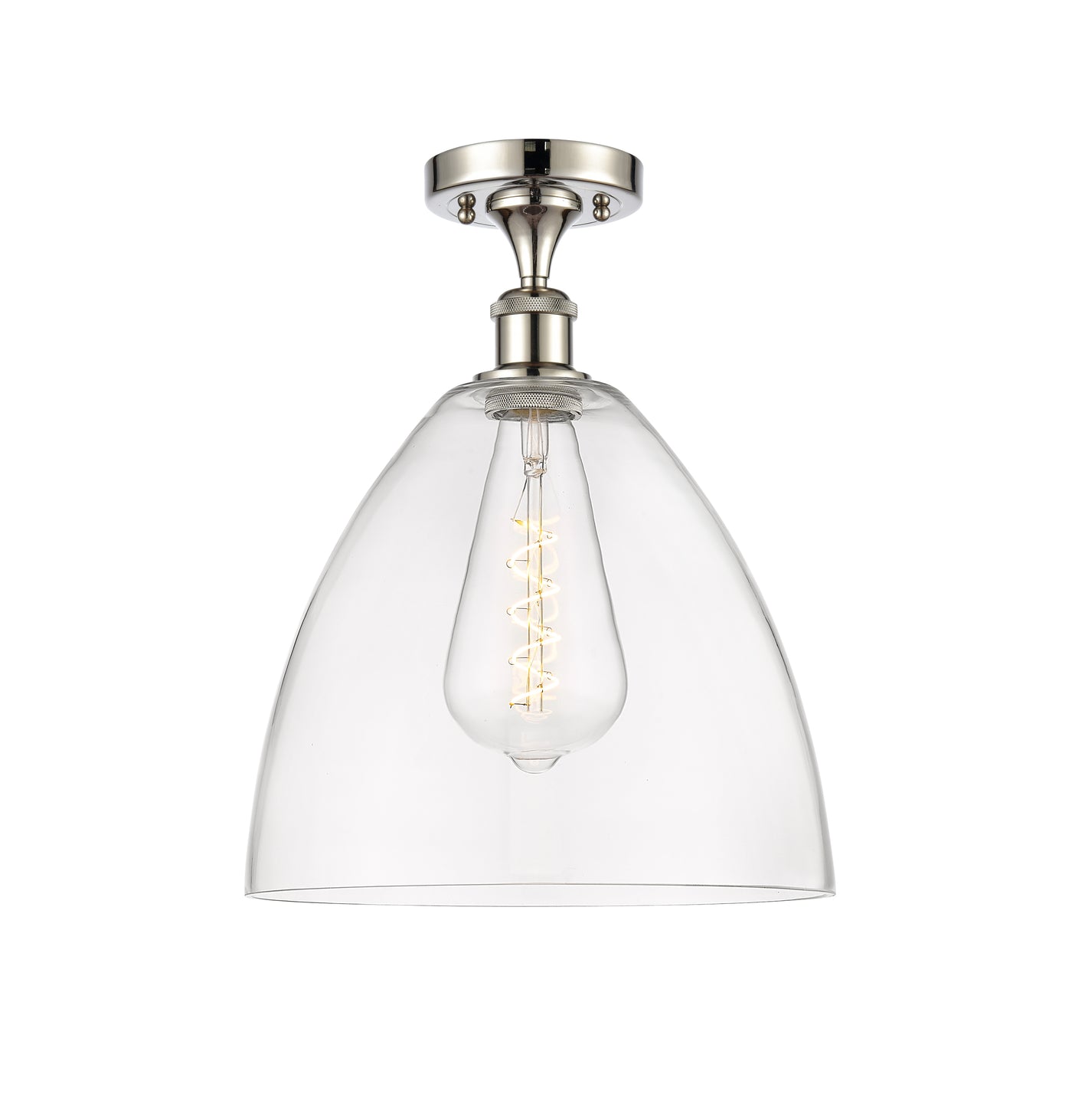 Ballston Semi-Flush Mount White Finish