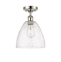 Ballston Semi-Flush Mount Cast Brass White