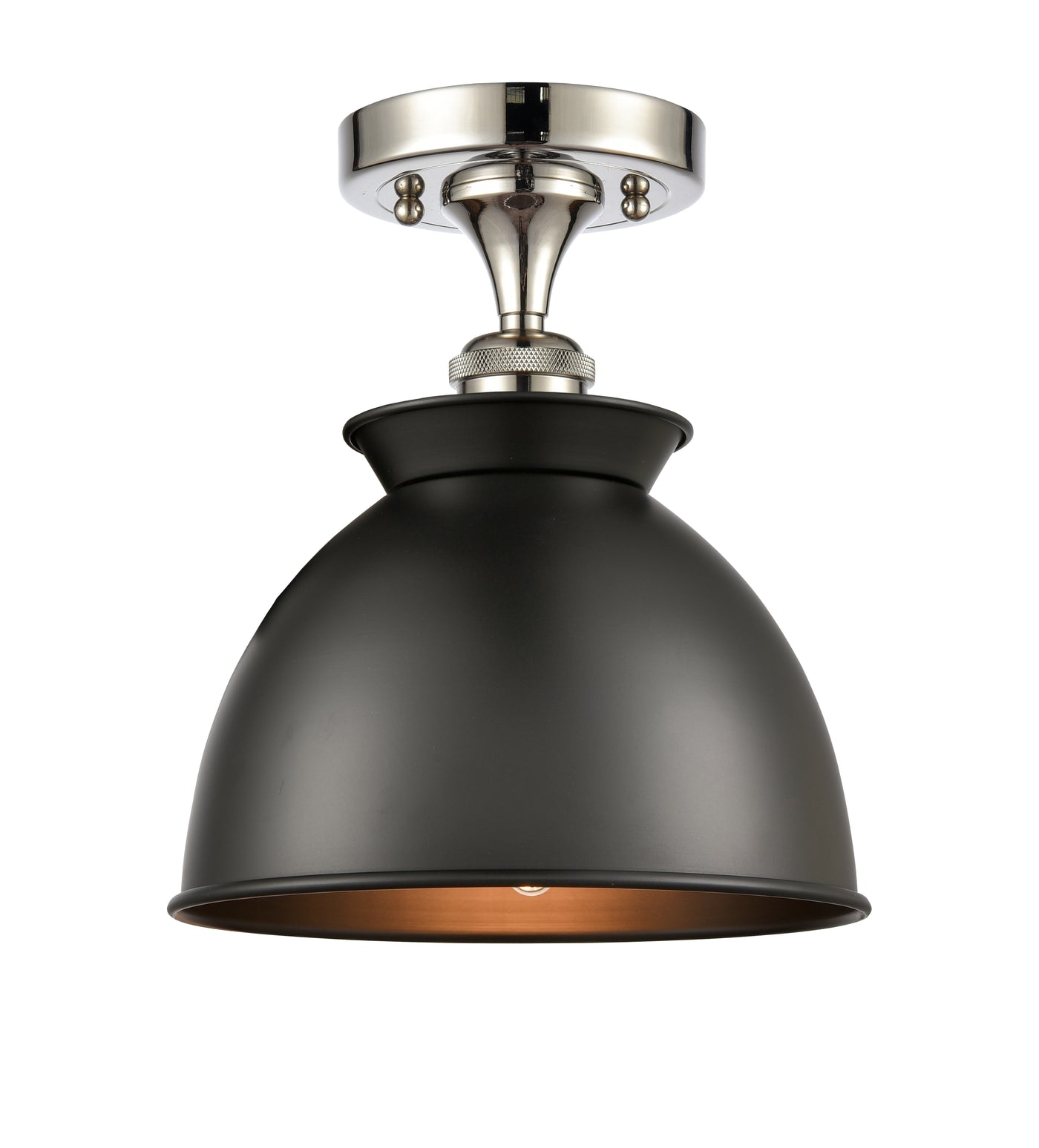 Ballston Semi-Flush Mount White Chrome