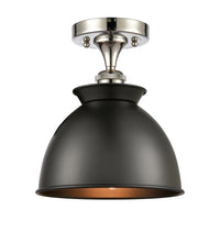 Ballston Semi-Flush Mount White Chrome