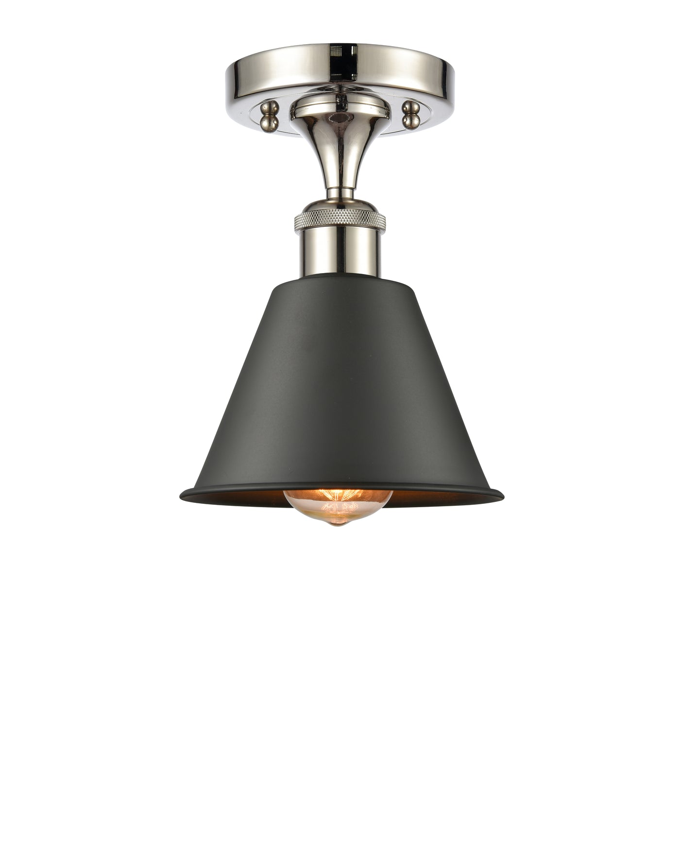 Ballston Semi-Flush Mount Cast Brass Chrome