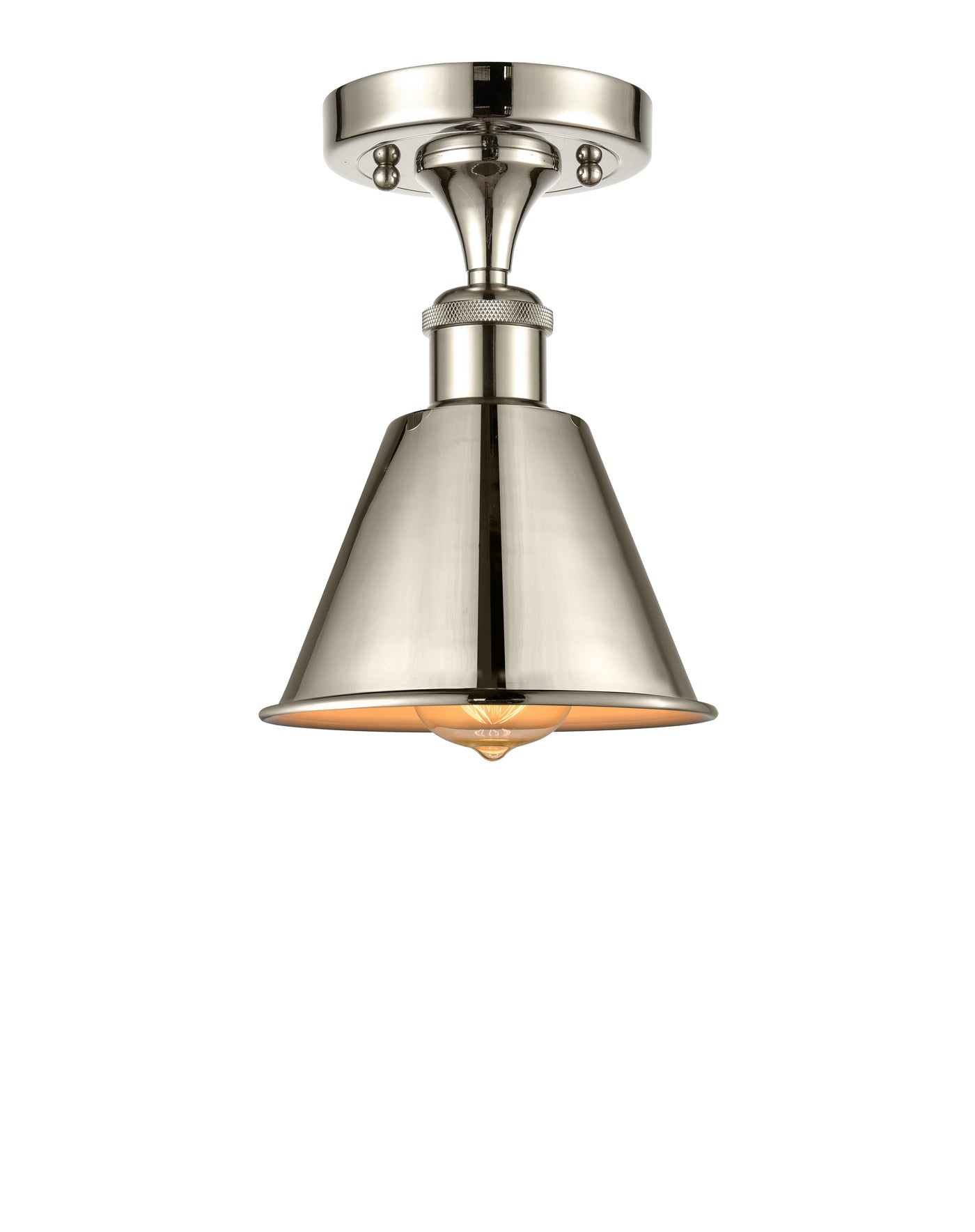 Ballston Semi-Flush Mount Cast Brass Steel