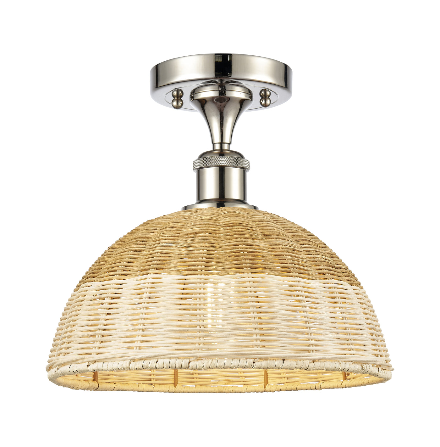 Ballston Semi-Flush Mount Brushed Satin Nickel