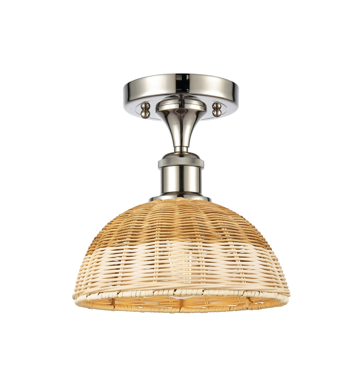 Ballston Semi-Flush Mount Brushed Satin Nickel