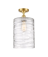 Ballston Semi-Flush Mount - Brass Glass Elegance
