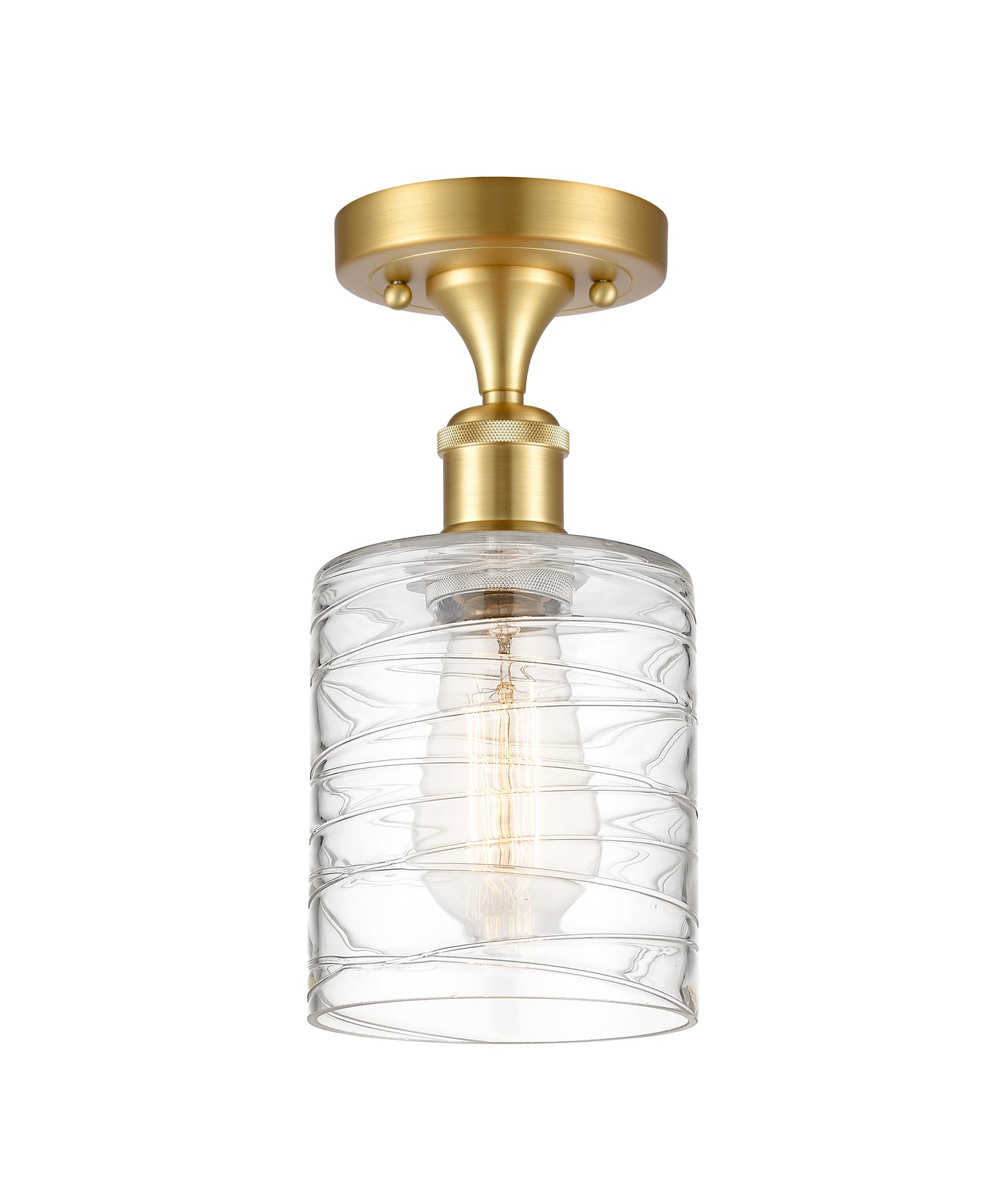 Ballston Semi-Flush Mount Cast Brass