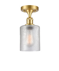 Ballston Semi-Flush Mount White Chrome