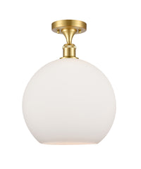 Ballston Semi-Flush Mount White Chrome