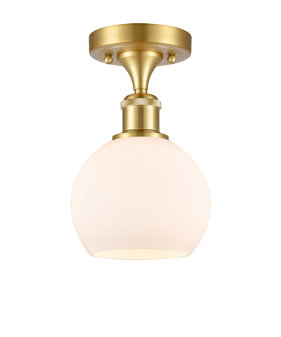 Ballston Semi-Flush Mount White Chrome