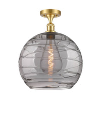 Ballston Semi-Flush Mount White Chrome