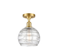 Ballston Semi-Flush Mount White Chrome