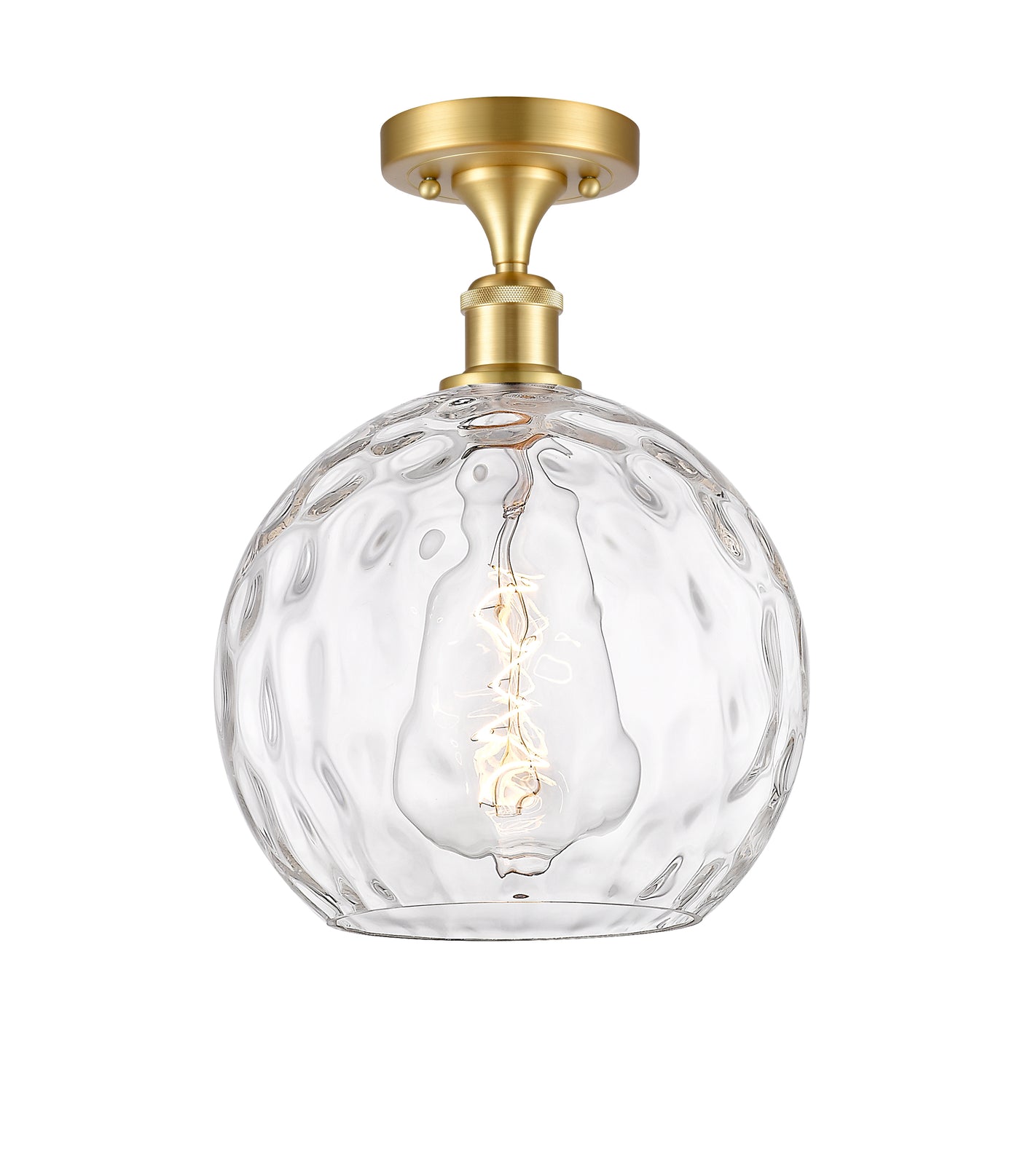Ballston Semi-Flush Mount White Chrome