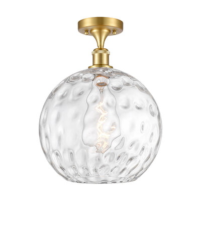 Ballston Semi-Flush Mount Water Glass Steel