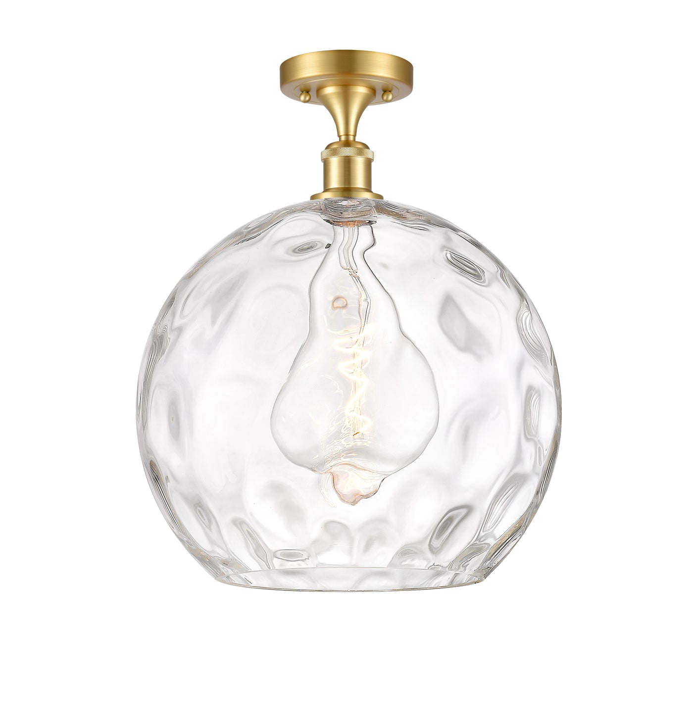 Ballston Semi-Flush Mount White Chrome