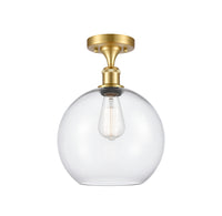 Ballston Semi-Flush Mount White Chrome
