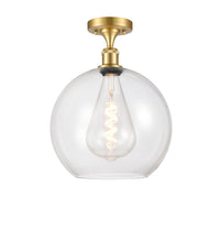Ballston Semi-Flush Mount White Chrome