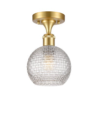 Ballston Semi-Flush Mount White Finish