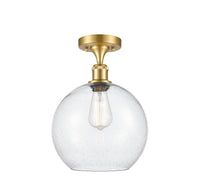 Ballston Semi-Flush Mount White Chrome Finish