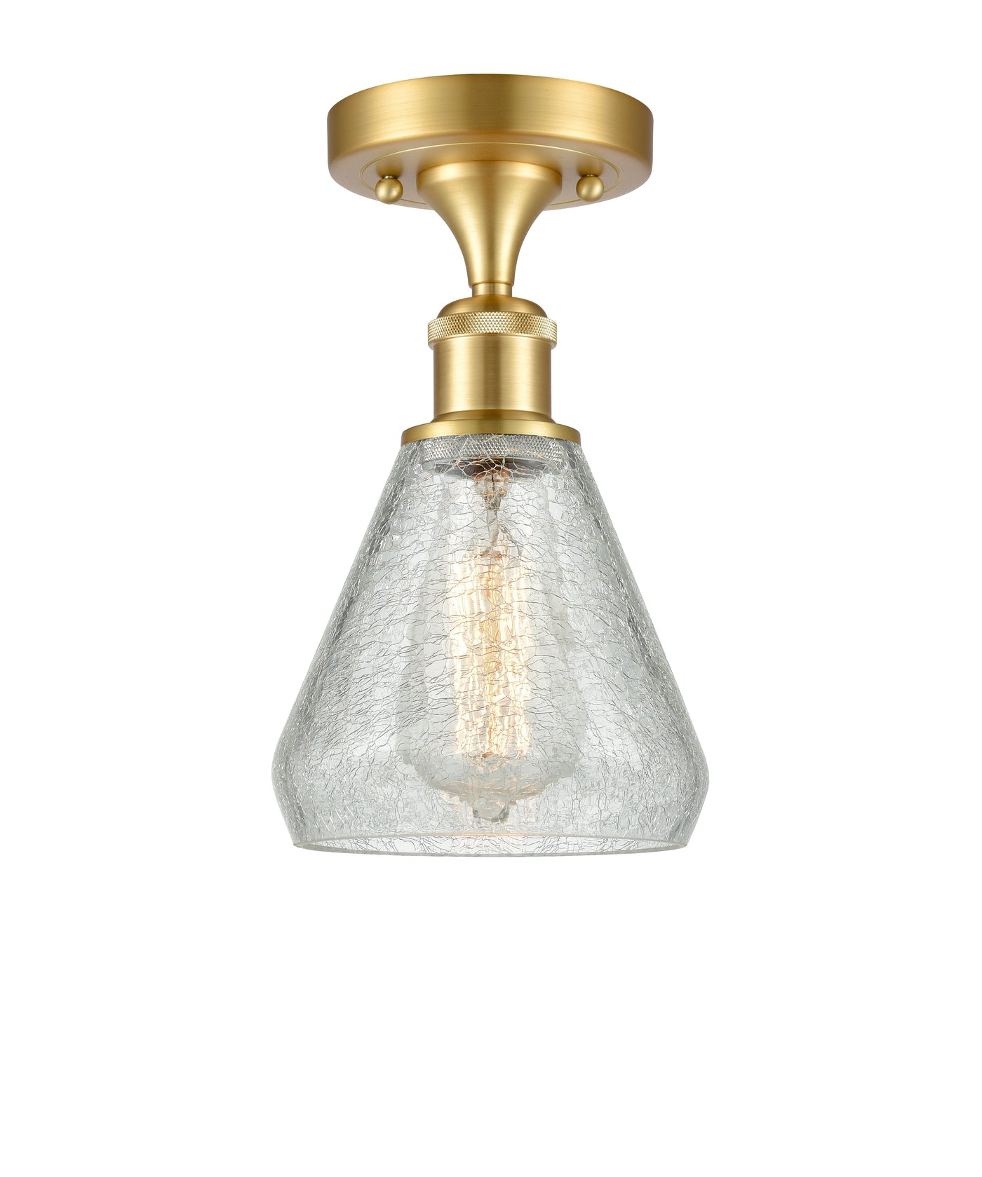 Ballston Semi-Flush Mount White Finish