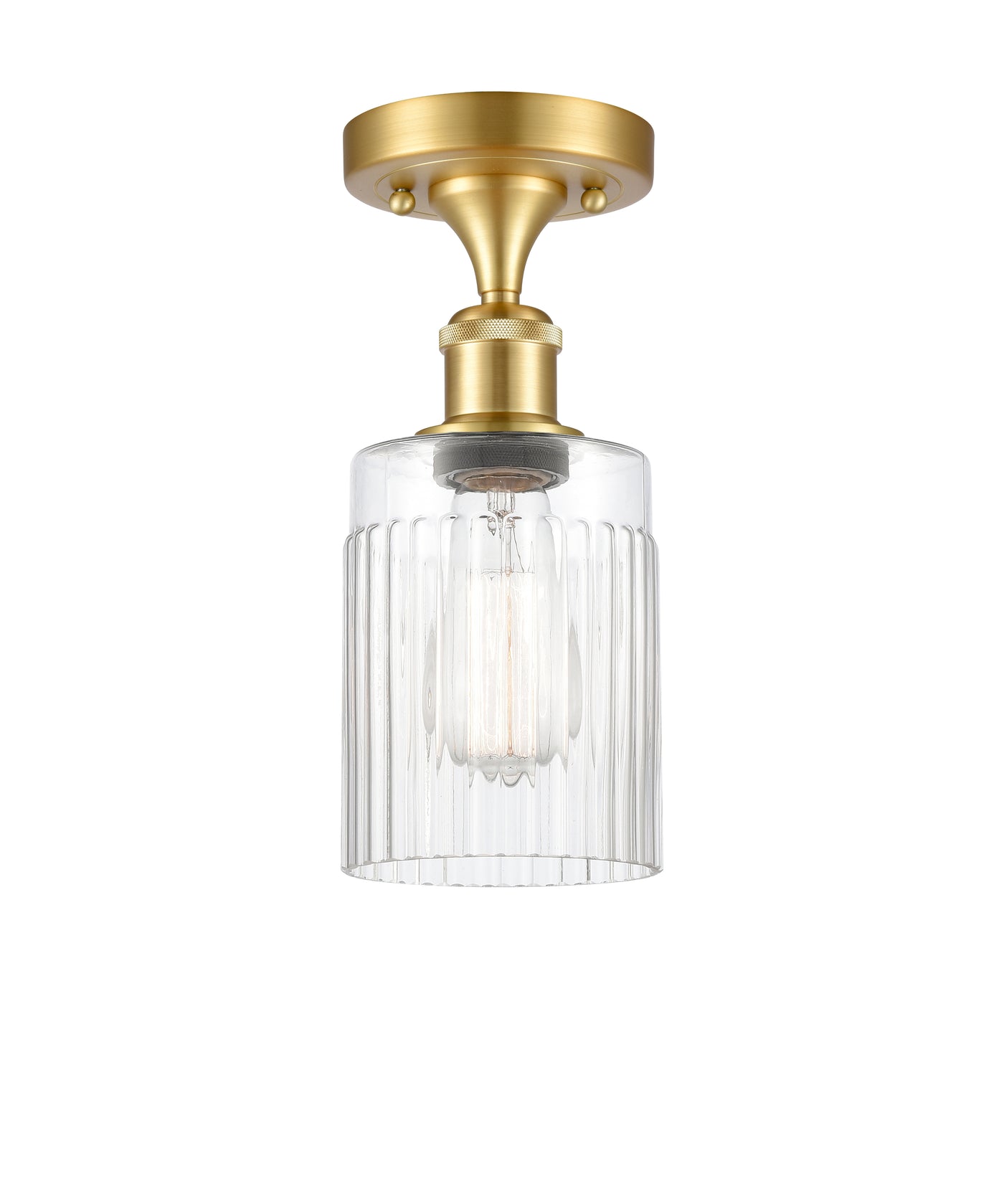 Ballston Semi-Flush Mount White Chrome