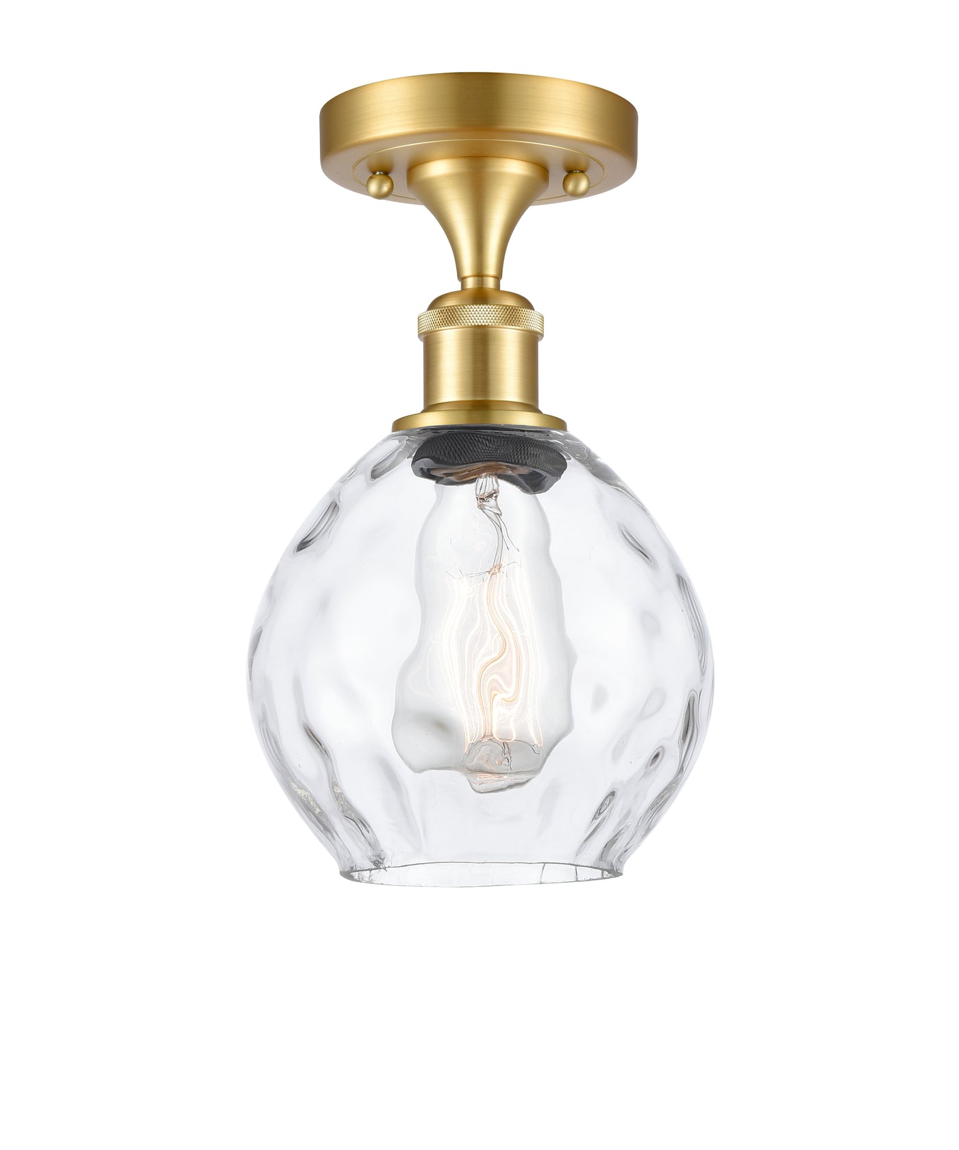 Ballston Semi-Flush Mount Cast Brass Steel