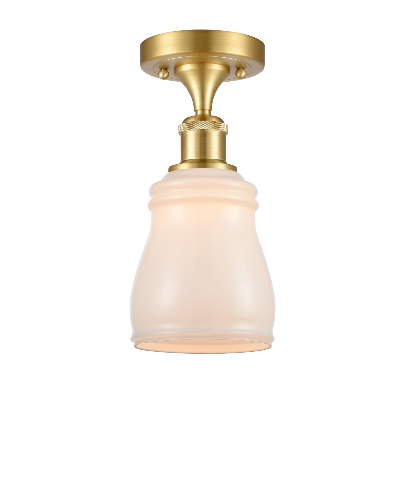 Ballston Semi-Flush Mount White Finish