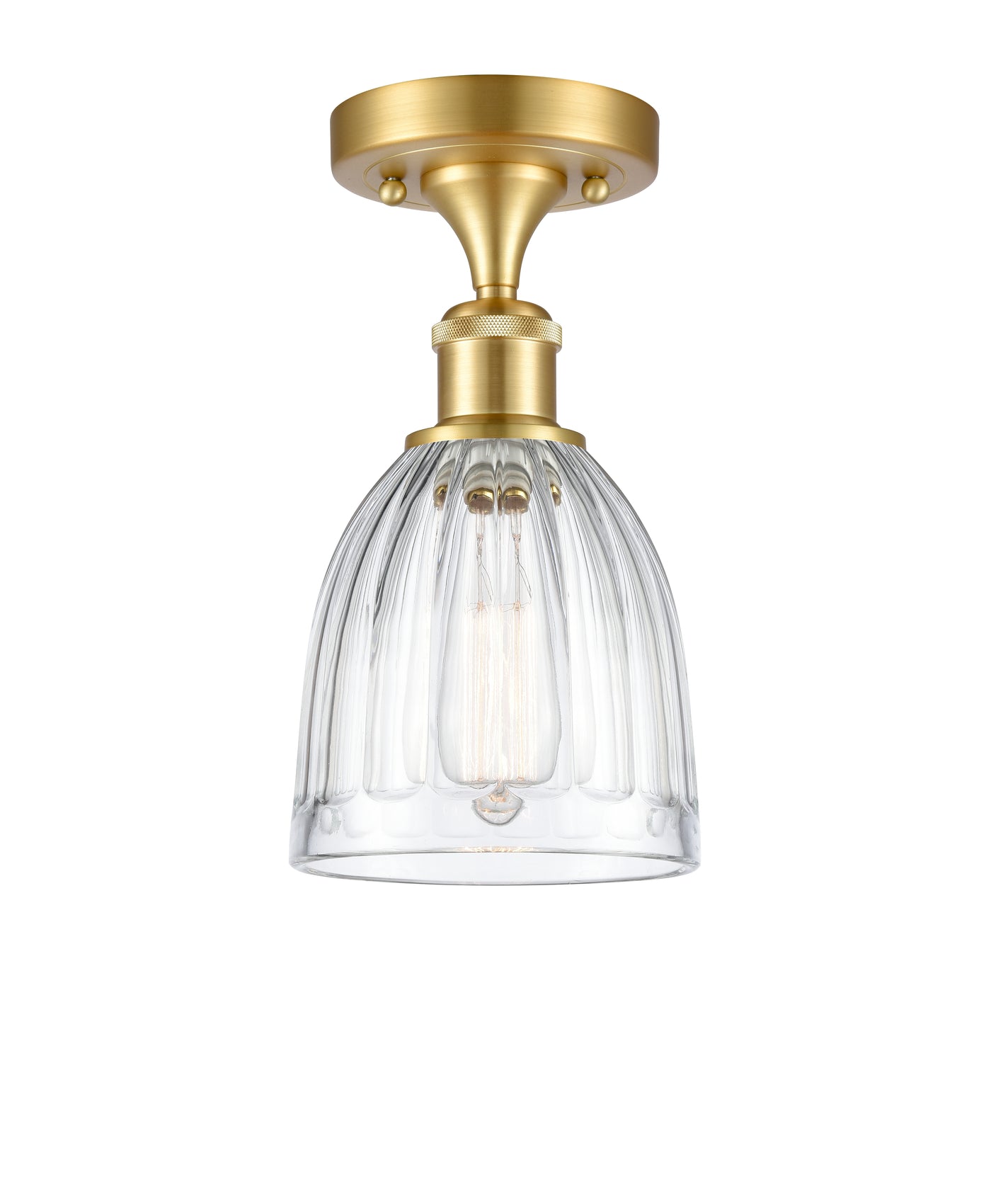 Ballston Semi-Flush Mount Cast Brass