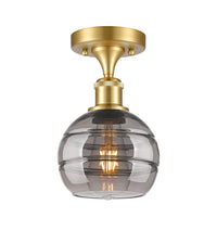 Ballston Semi-Flush Mount White Glass