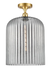 Ballston Semi-Flush Mount White Chrome