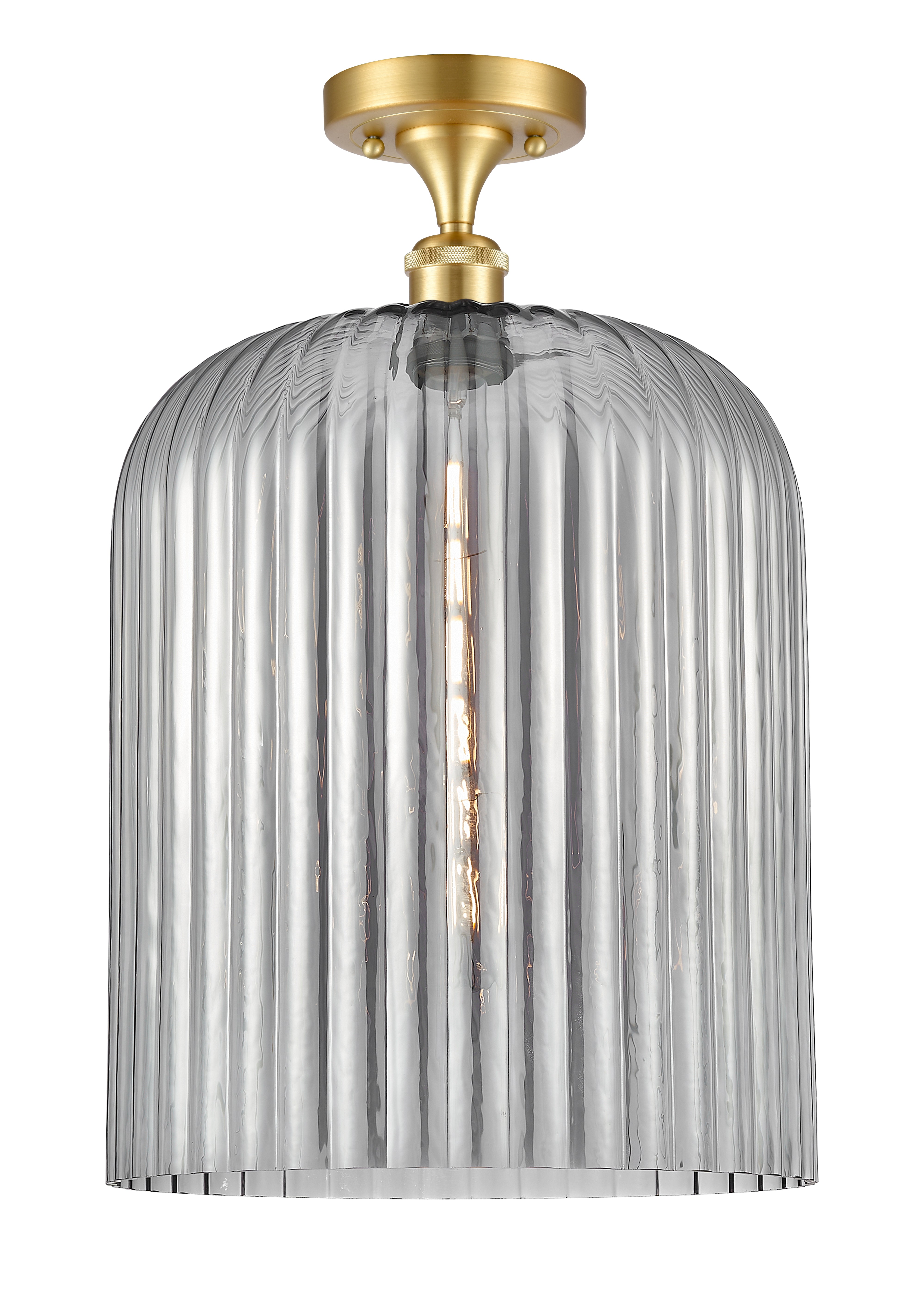 Ballston Semi-Flush Mount White Chrome