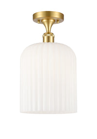 Ballston Semi-Flush Mount White Chrome