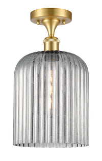 Ballston Semi-Flush Mount White Chrome