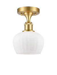 Ballston Semi-Flush Mount White Chrome