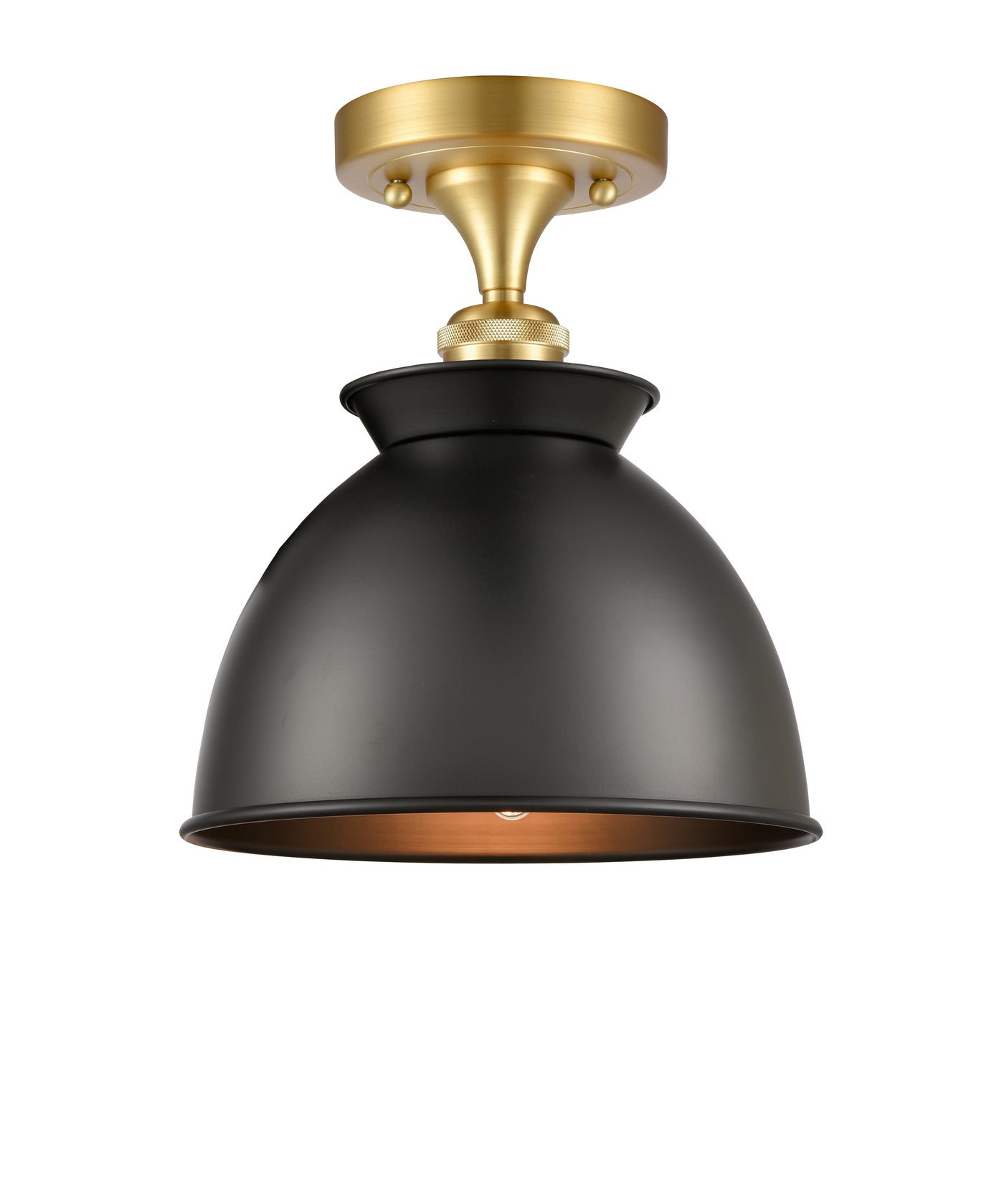 Ballston Semi-Flush Mount White Chrome