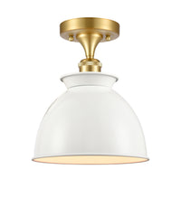 Ballston Semi-Flush Mount White Chrome