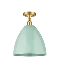 Ballston Semi-Flush Mount White Chrome