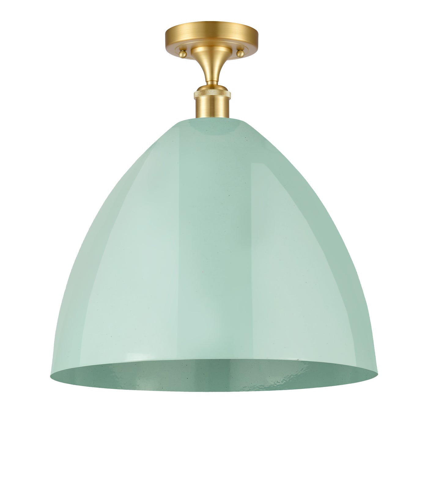 Ballston Semi-Flush Mount Seafoam Shade
