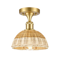 Ballston Semi-Flush Mount Brushed Satin Nickel