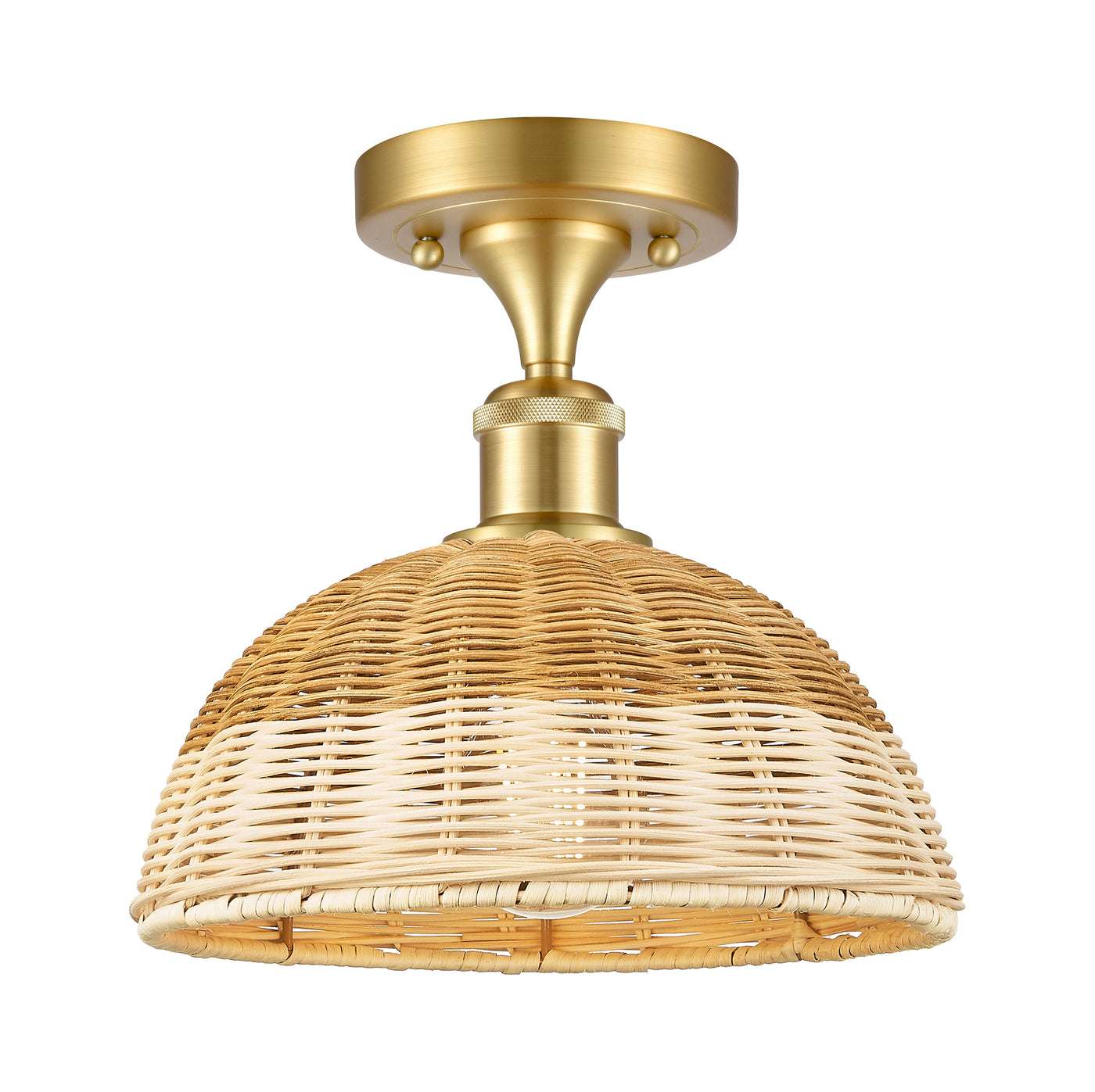 Ballston Semi-Flush Mount Brushed Satin Nickel