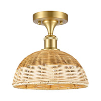 Ballston Semi-Flush Mount Brushed Satin Nickel