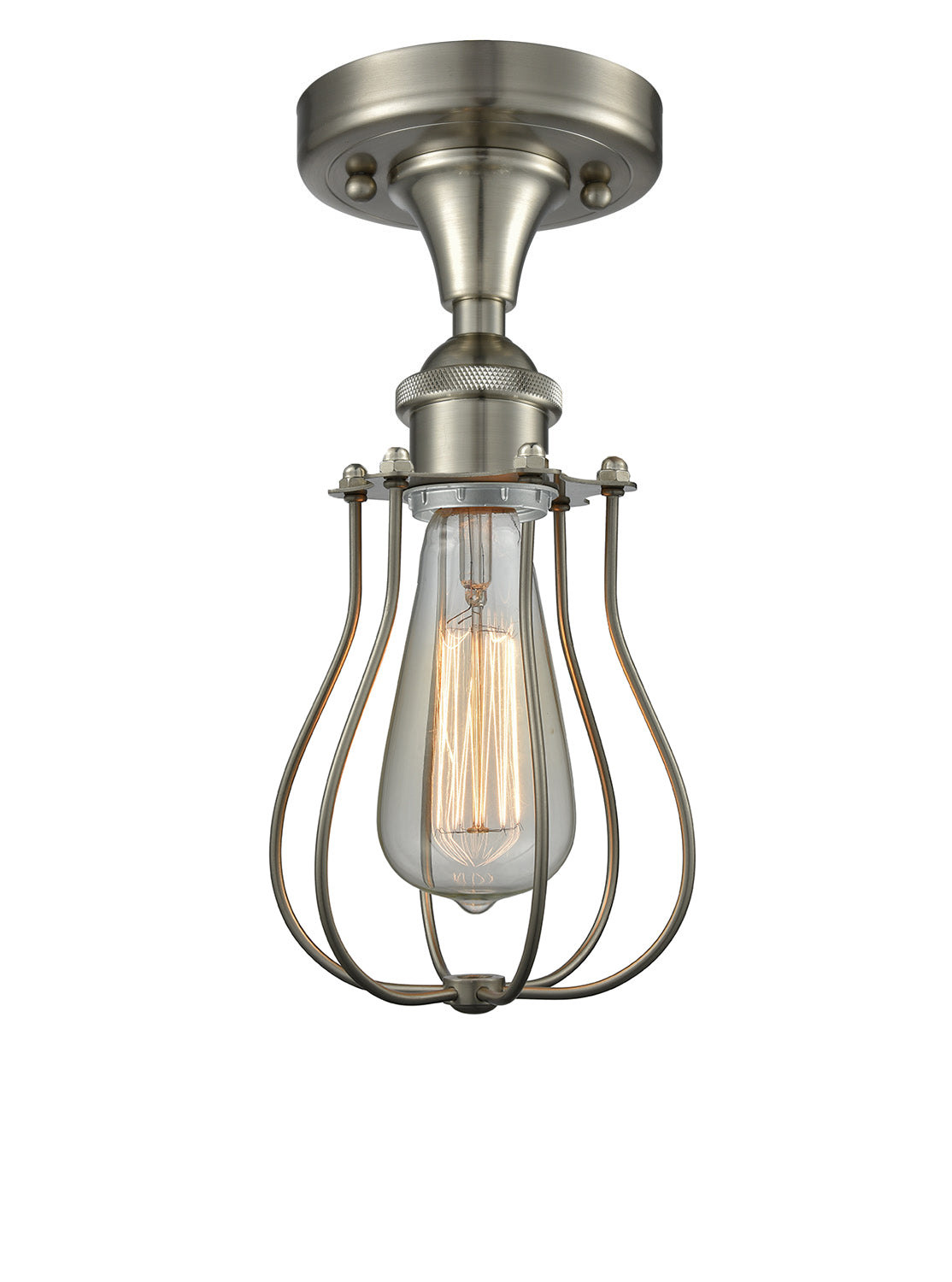Ballston Semi-Flush Mount Brushed Nickel