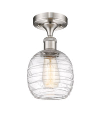 Ballston Semi-Flush Mount White Chrome