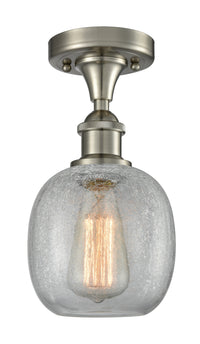 Ballston Semi-Flush Mount Satin Nickel 8 Inch