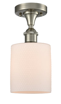 Ballston Semi-Flush Mount White Chrome