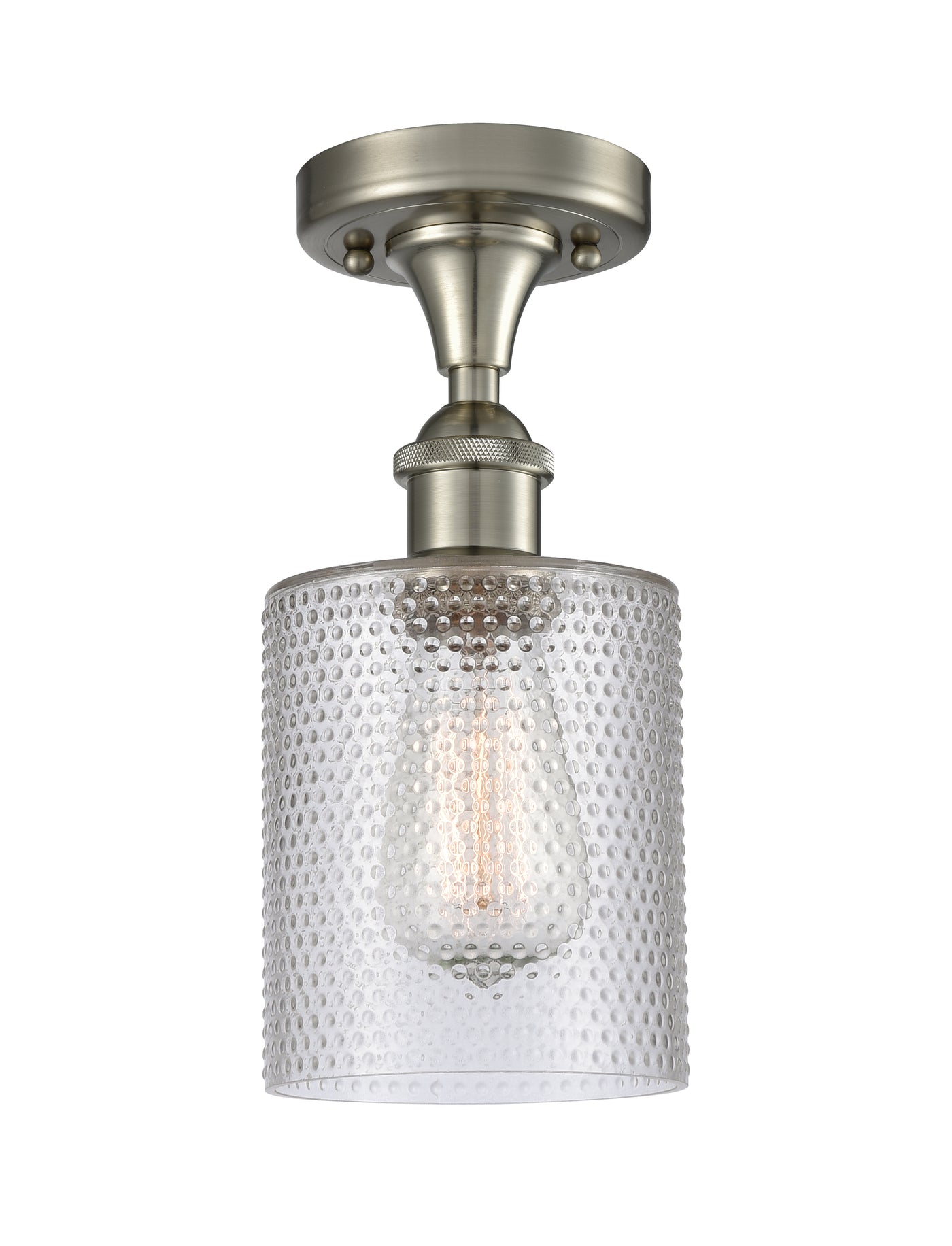 Ballston Semi-Flush Mount White Chrome
