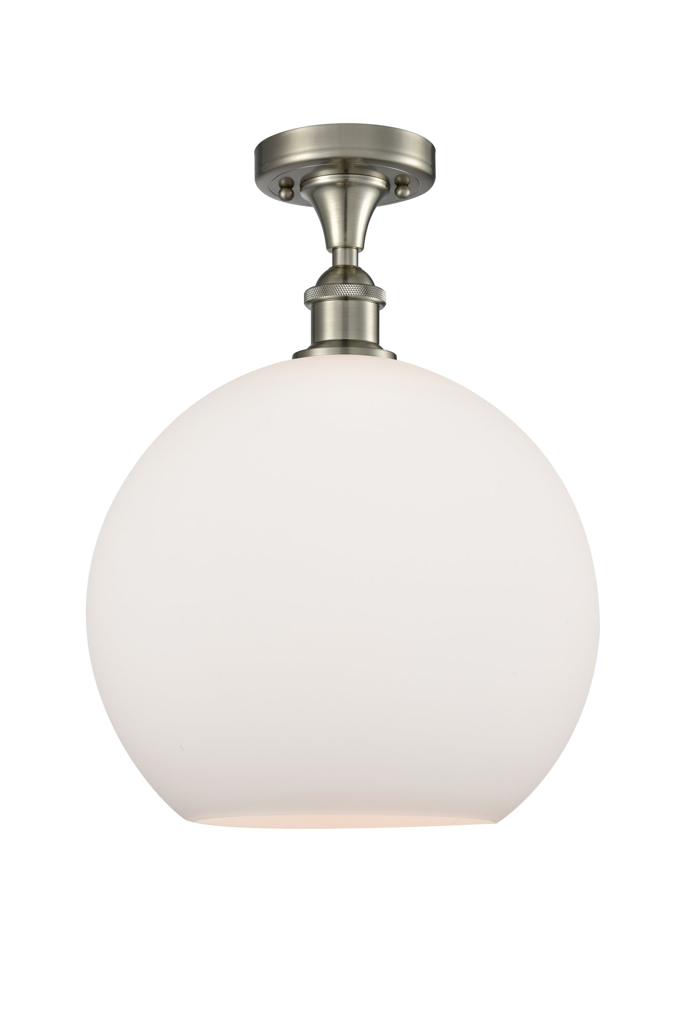 Ballston Semi-Flush Mount White Chrome